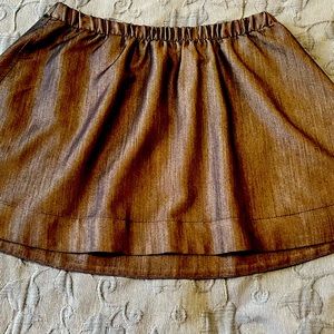 QMack Ladies SZ M Blue Pull On Skirt with Pockets